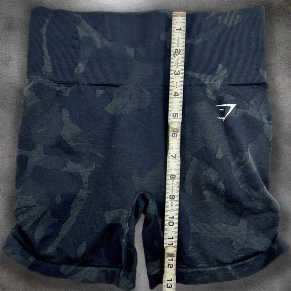 Gymshark Adapt Camo Seamless Shorts Small High Rise Gray Compression - Picture 5 of 5